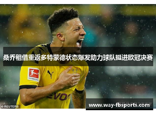 桑乔租借重返多特蒙德状态爆发助力球队挺进欧冠决赛